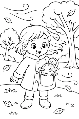 Free printable coloring page for the bedtime story The Pocket-Sized Planet